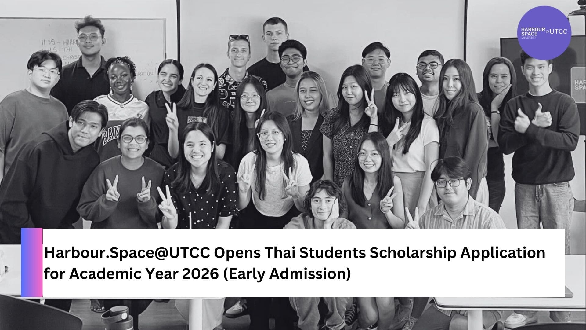 Harbour.Space@UTCC Opens Scholarship Application for Academic Year 2026 (Early Admission)